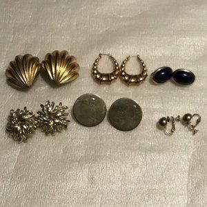 Nice lot of vintage Coro, Napier, Paolo Gucci, Trifari & Corocraft earrings